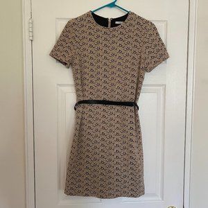Diane Von Furstenberg Lace Belted Dress